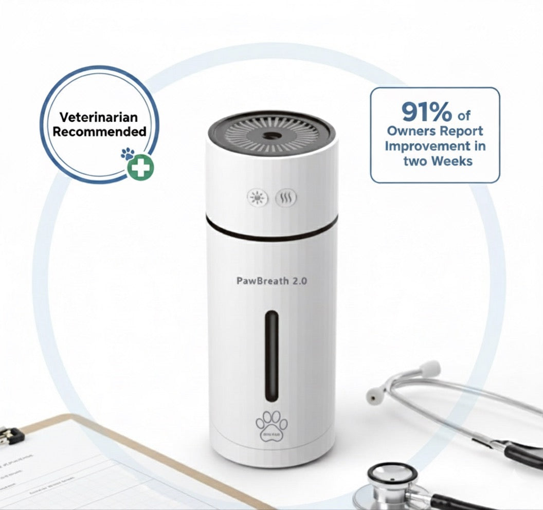 PawBreath® 2.0—Stop The 3AM Honking & Help Your Small Dog Breathe Easier & Sleep Through The Night