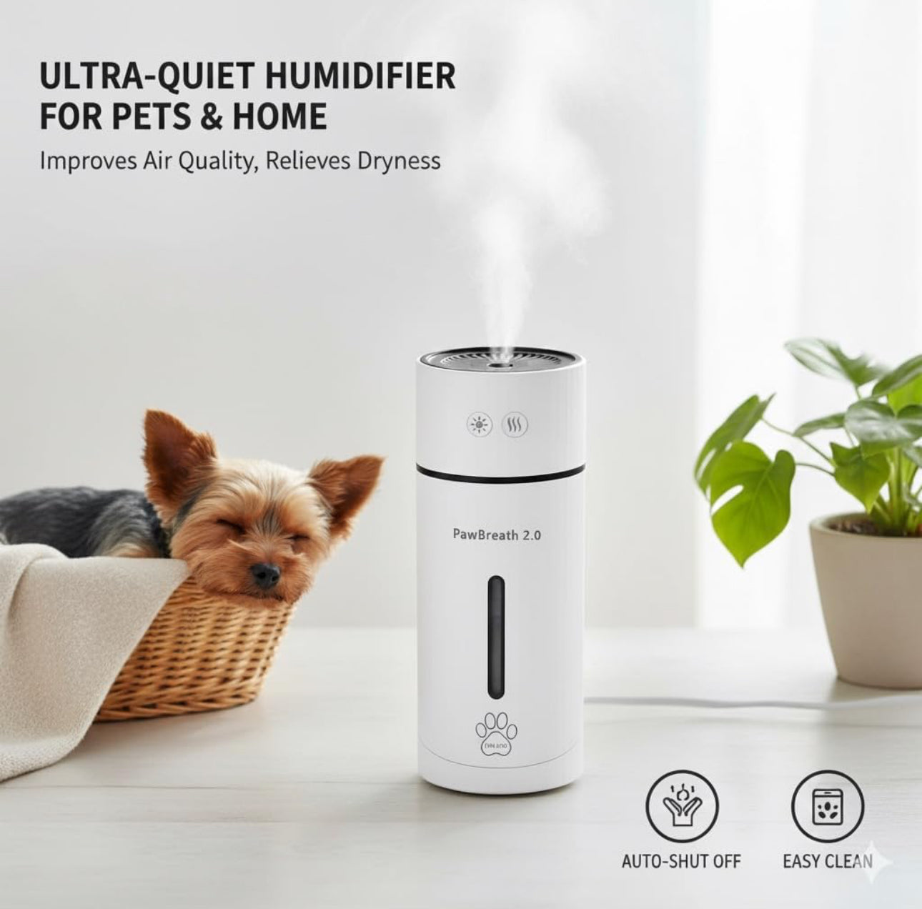 PawBreath® 2.0 by MiniPaw® 🐾 – Help Your Small Dog Breathe Easier & Sleep Better